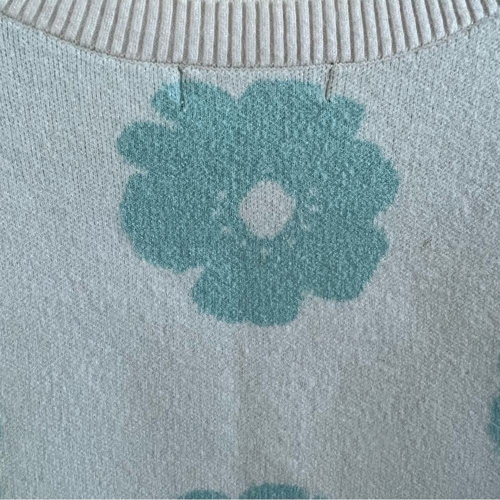 Forever 21 Floral Cartoon Mom Sweater Top Knit Casual Novelty Floral Large - Picture 5 of 5